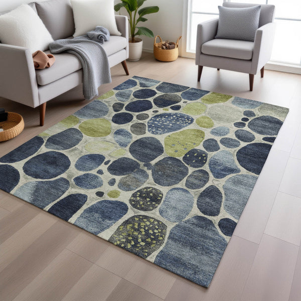 Chantille ACN1993-Denim Indoor/Outdoor Washable Rug