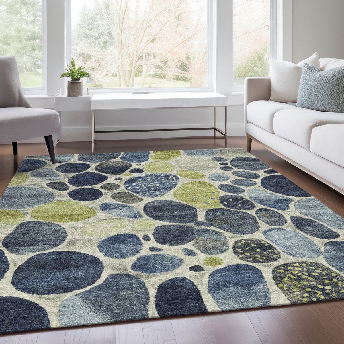 Chantille ACN1993-Denim Indoor/Outdoor Washable Rug