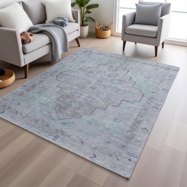 Chantille ACN1918-Gray Indoor/Outdoor Washable Rug