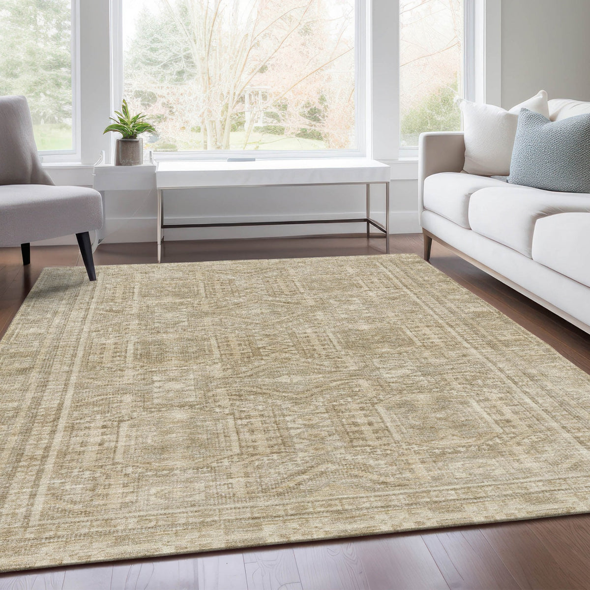 Chantille ACN1920-Beige Indoor/Outdoor Washable Rug