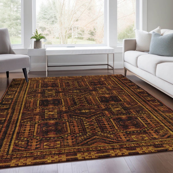 Chantille ACN1920-Paprika Indoor/Outdoor Washable Rug