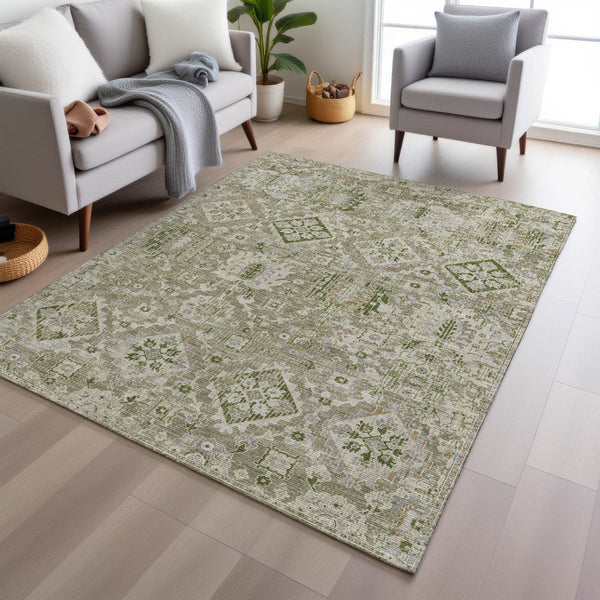 Chantille ACN1998-Fern Indoor/Outdoor Washable Rug