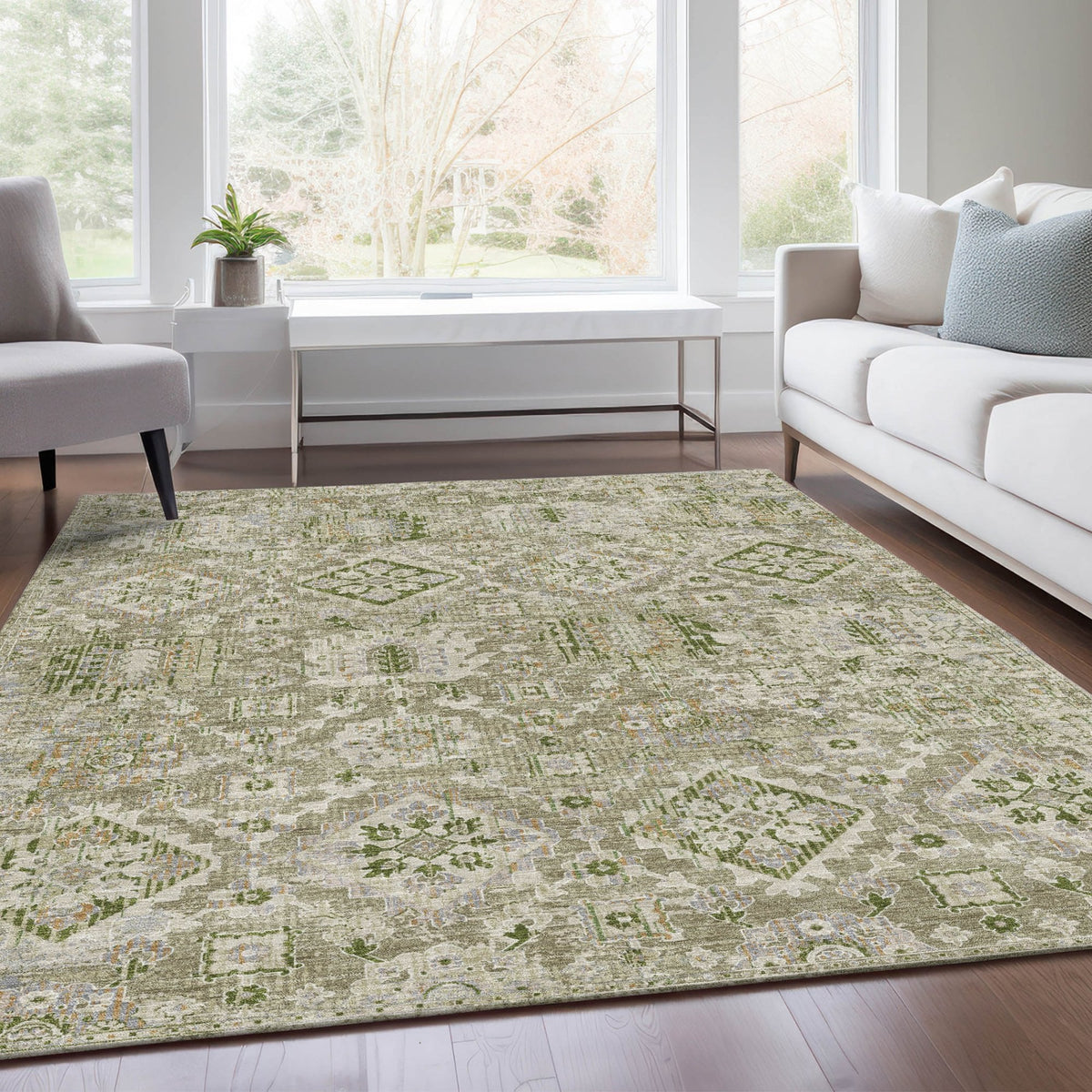 Chantille ACN1998-Fern Indoor/Outdoor Washable Rug