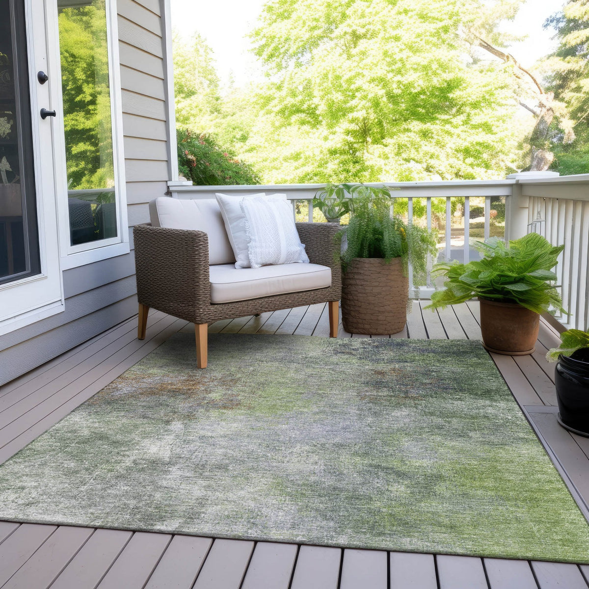 Chantille ACN1999-Fern Indoor/Outdoor Washable Rug