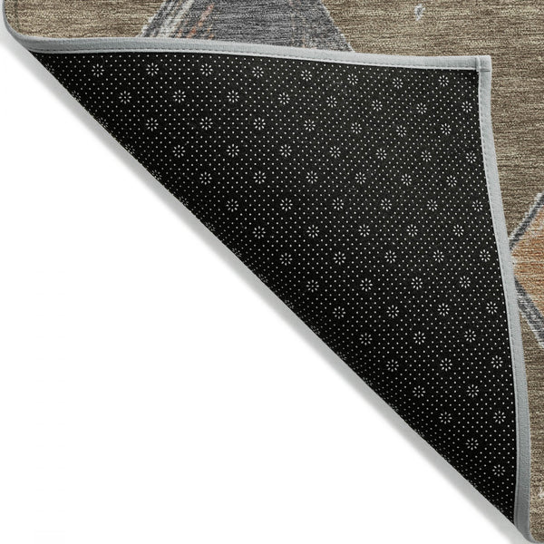 Chantille ACN2004-Brown Indoor/Outdoor Washable Rug