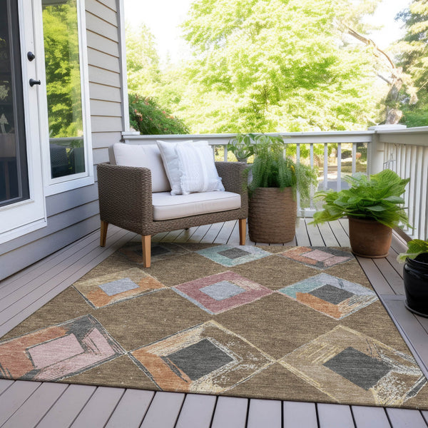 Chantille ACN2004-Brown Indoor/Outdoor Washable Rug