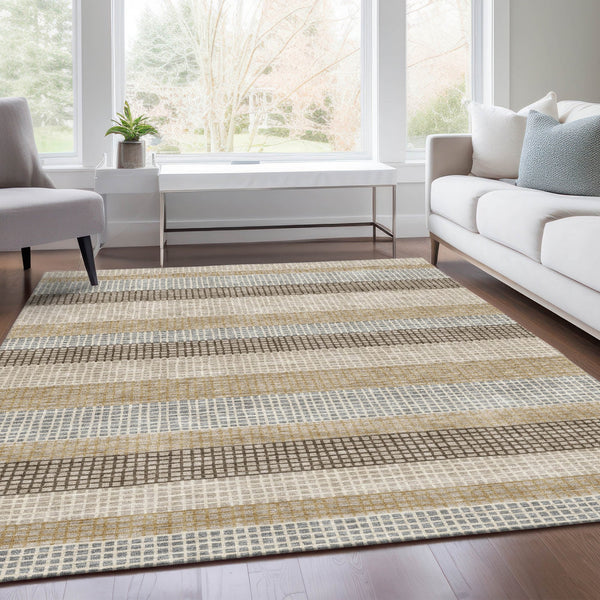 Chantille ACN2008-Beige Indoor/Outdoor Washable Rug