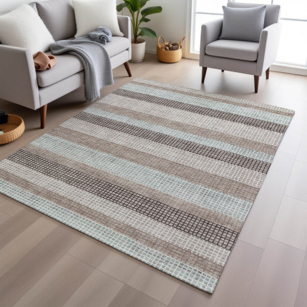 Chantille ACN2008-Taupe Indoor/Outdoor Washable Rug