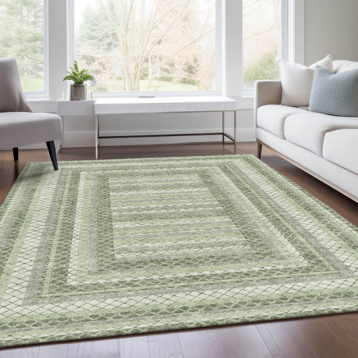 Chantille ACN2011-Aloe Indoor/Outdoor Washable Rug