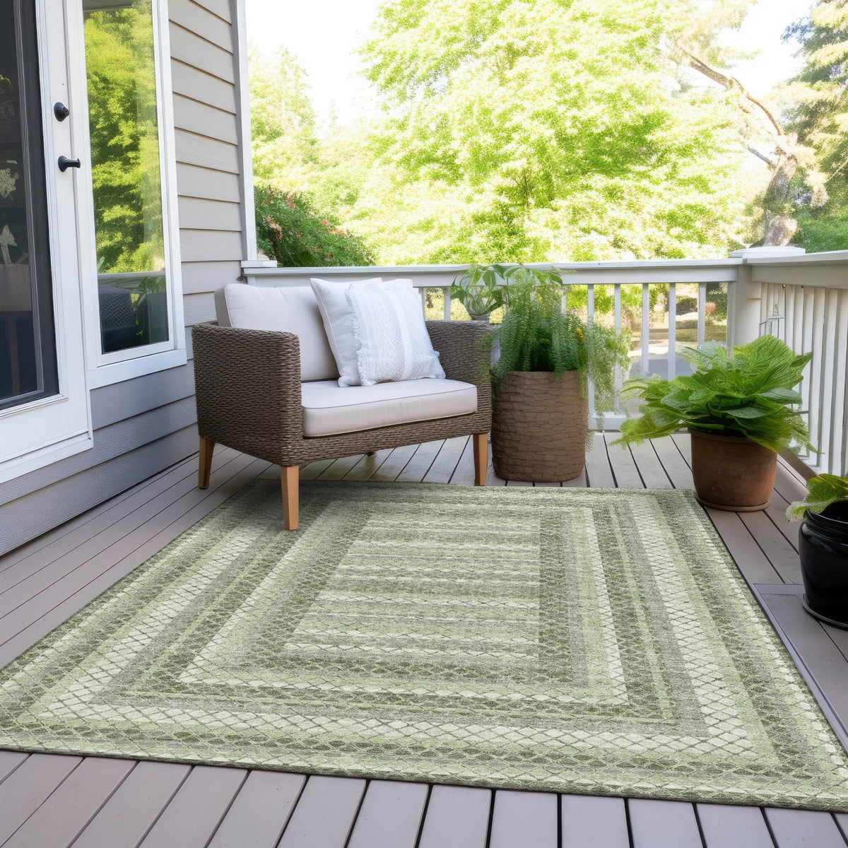 Chantille ACN2011-Aloe Indoor/Outdoor Washable Rug