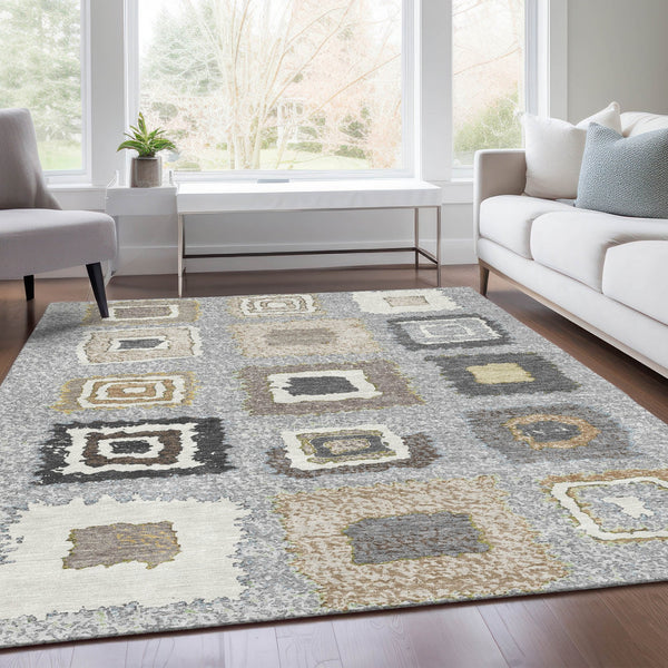 Chantille ACN2014-Gray Indoor/Outdoor Washable Rug