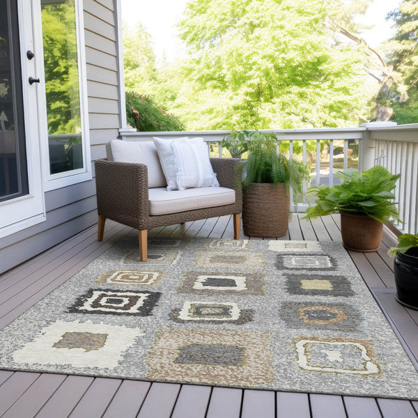 Chantille ACN2014-Gray Indoor/Outdoor Washable Rug