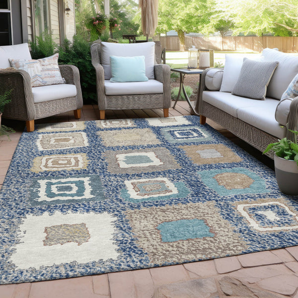 Chantille ACN2014-Navy Indoor/Outdoor Washable Rug