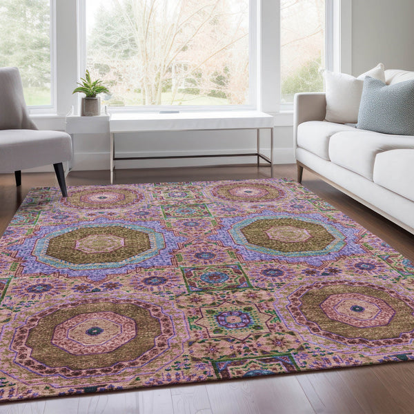 Chantille ACN1923-Pink Indoor/Outdoor Washable Rug