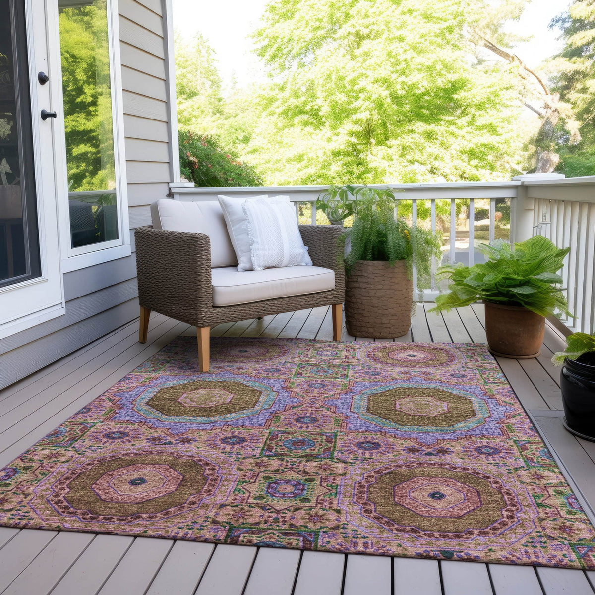 Chantille ACN1923-Pink Indoor/Outdoor Washable Rug