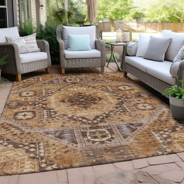 Chantille ACN1924-Copper Indoor/Outdoor Washable Rug