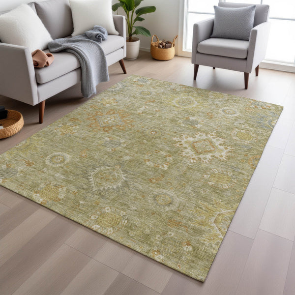 Chantille ACN1927-Sage Indoor/Outdoor Washable Rug