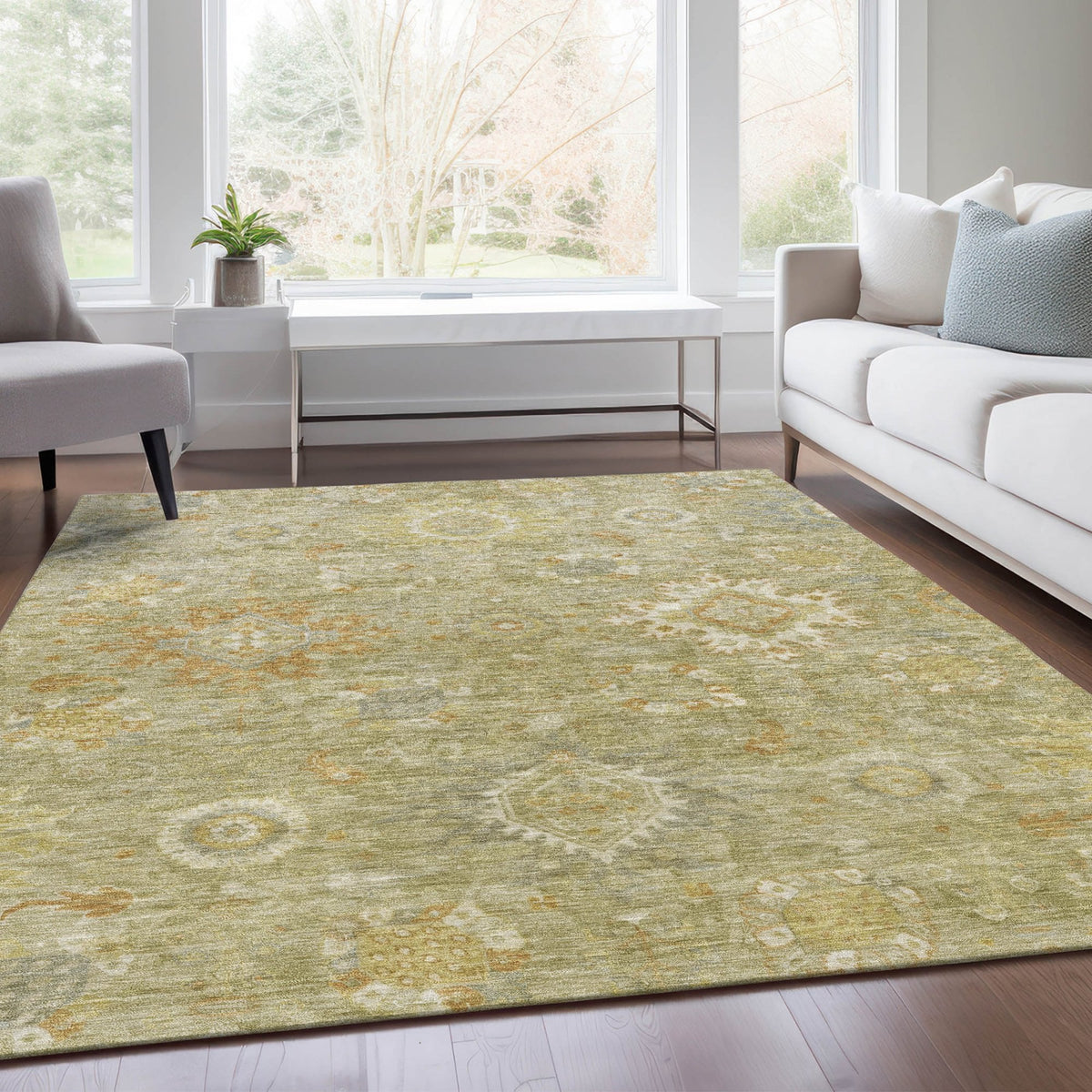 Chantille ACN1927-Sage Indoor/Outdoor Washable Rug