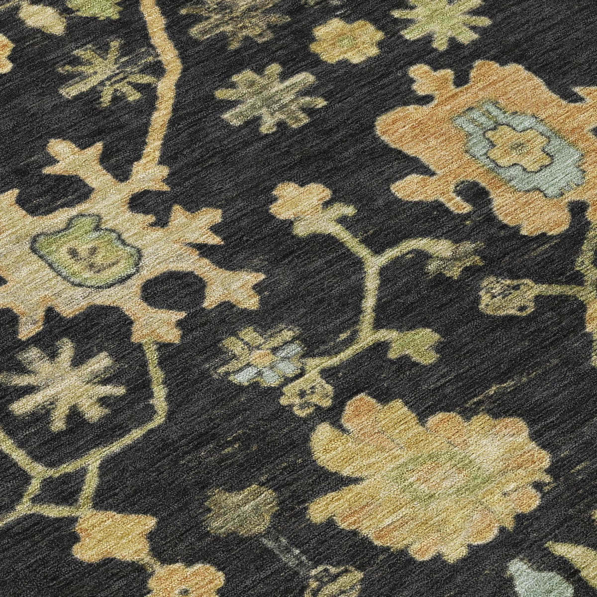 Chantille ACN1930-Black Indoor/Outdoor Washable Rug