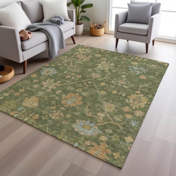 Chantille ACN1930-Fern Indoor/Outdoor Washable Rug