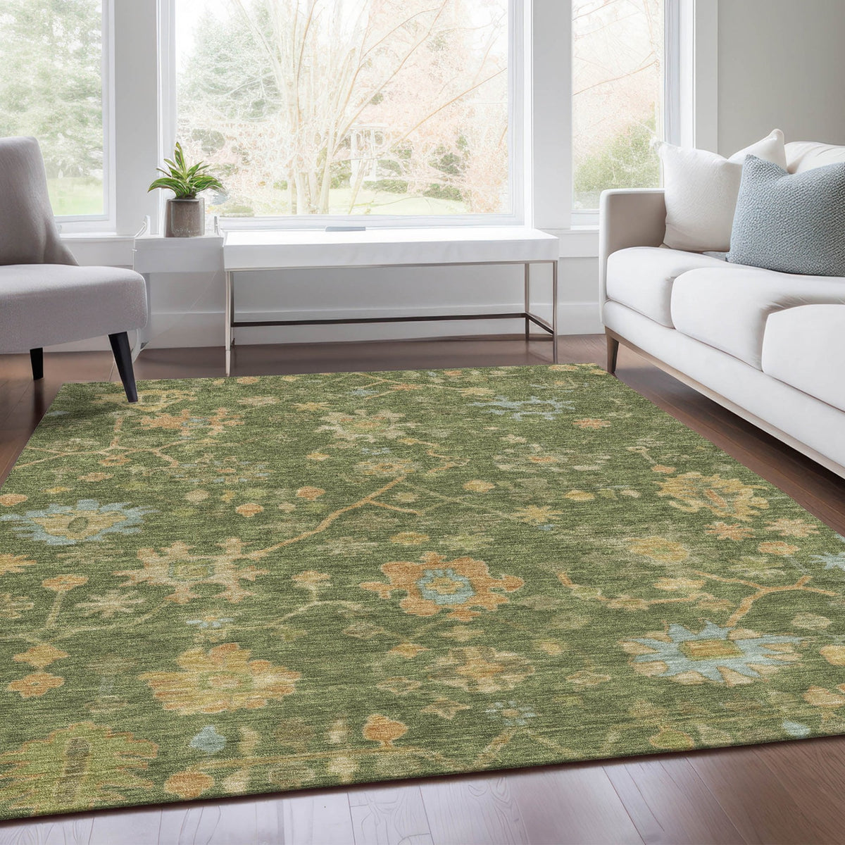 Chantille ACN1930-Fern Indoor/Outdoor Washable Rug