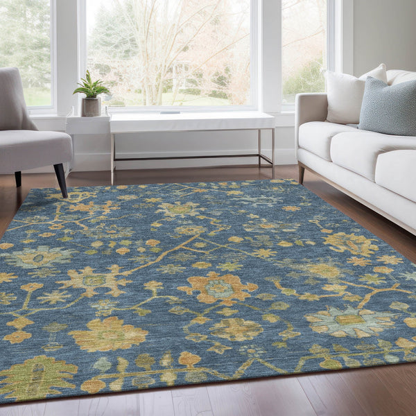 Chantille ACN1930-Navy Indoor/Outdoor Washable Rug