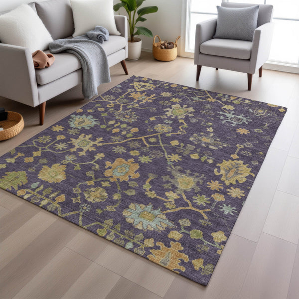Chantille ACN1930-Purple Indoor/Outdoor Washable Rug
