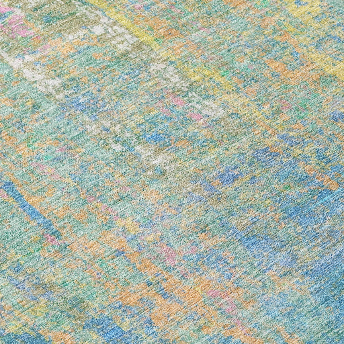 Chantille ACN1931-Teal Indoor/Outdoor Washable Rug