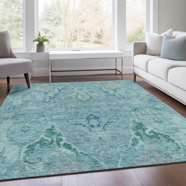 Chantille ACN1932-Blue Indoor/Outdoor Washable Rug