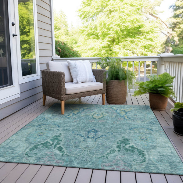 Chantille ACN1932-Blue Indoor/Outdoor Washable Rug