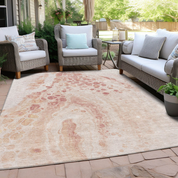 Chantille ACN1935-Salmon Indoor/Outdoor Washable Rug