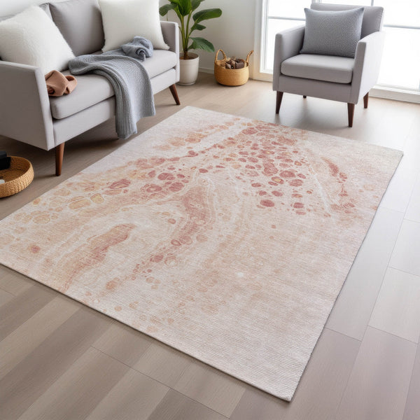 Chantille ACN1935-Salmon Indoor/Outdoor Washable Rug