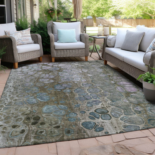 Chantille ACN1940-Brown Indoor/Outdoor Washable Rug