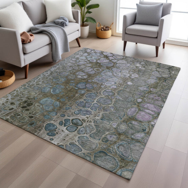 Chantille ACN1940-Brown Indoor/Outdoor Washable Rug