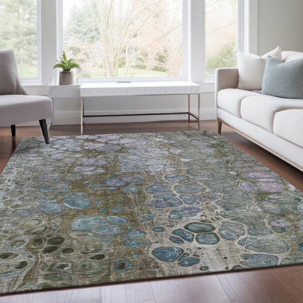 Chantille ACN1940-Brown Indoor/Outdoor Washable Rug