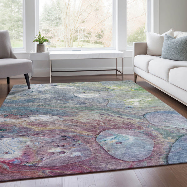 Chantille ACN1941-Blue Indoor/Outdoor Washable Rug