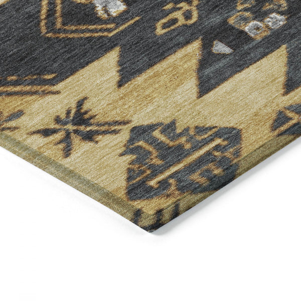 Chantille ACN1945-Gold Indoor/Outdoor Washable Rug