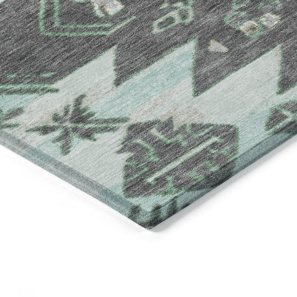 Chantille ACN1945-Mint Indoor/Outdoor Washable Rug