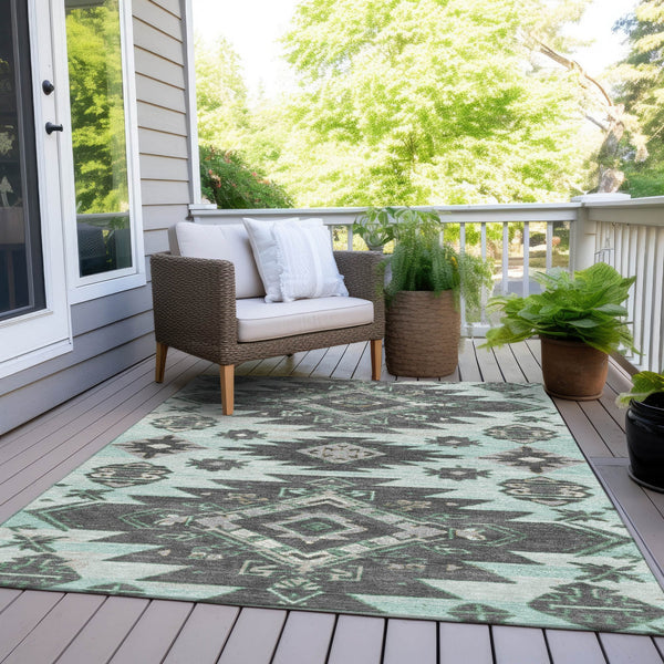 Chantille ACN1945-Mint Indoor/Outdoor Washable Rug