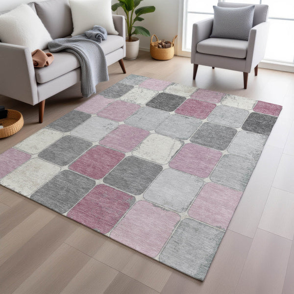 Chantille ACN1948-Blush Indoor/Outdoor Washable Rug