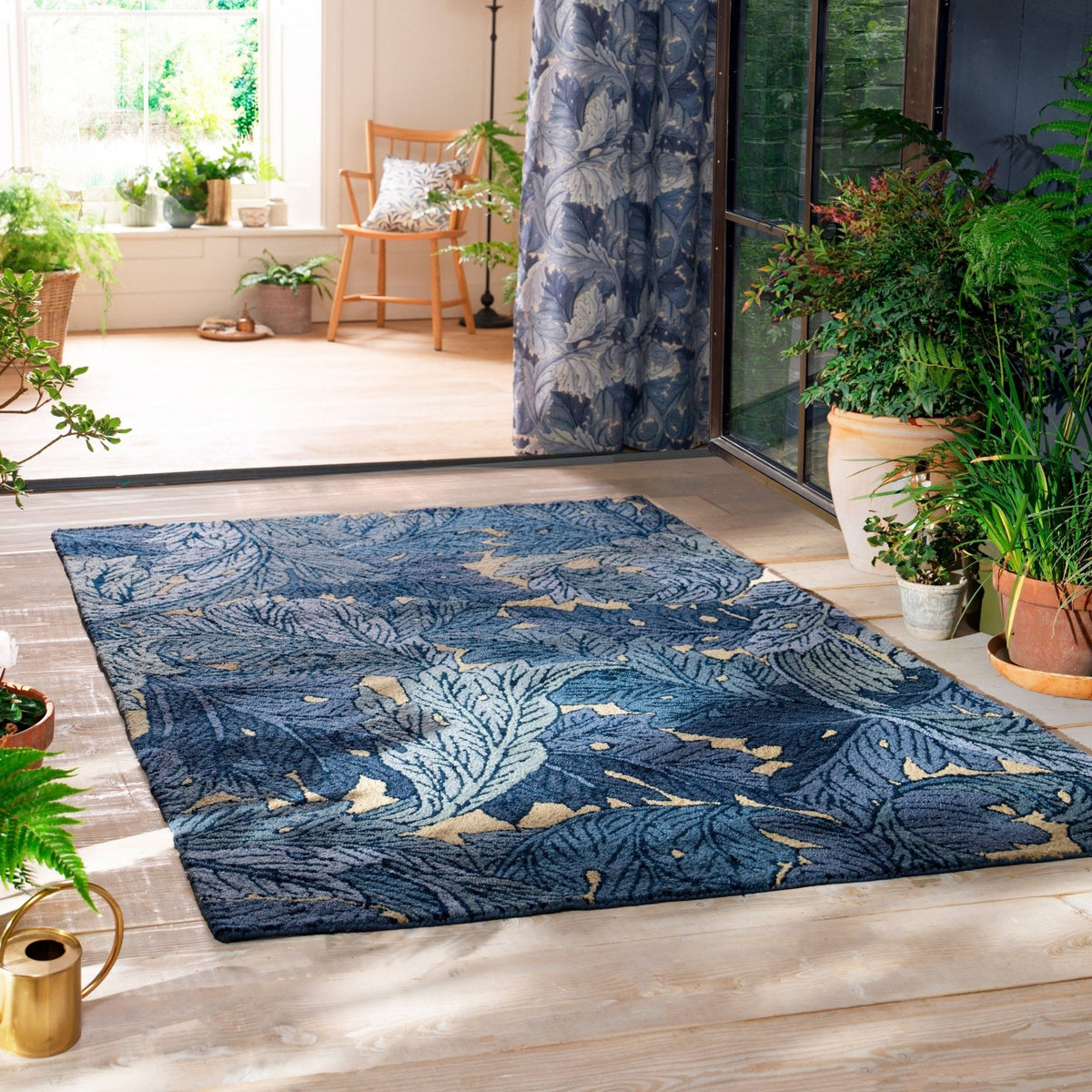 MOR Acanthus Indigo Outdoor Rug