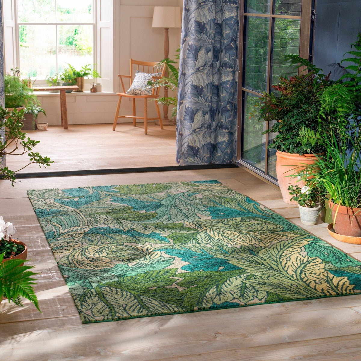 MOR Acanthus Nettle/Sky BlueOutdoor Rug