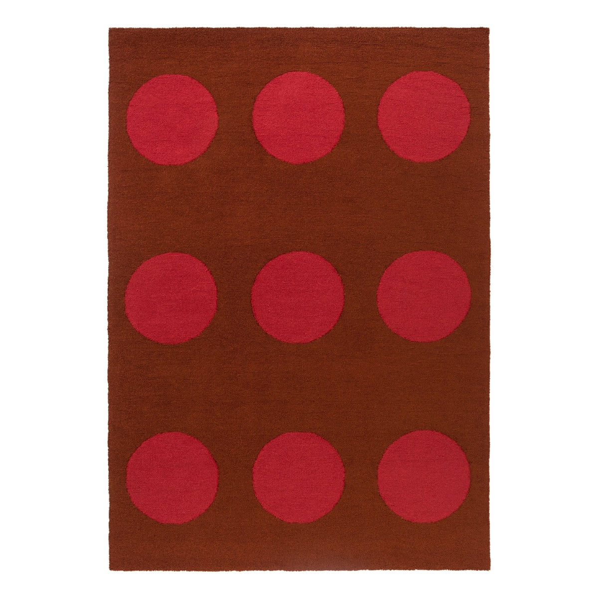 Habitat Festival Dots Red Outdoor Rug