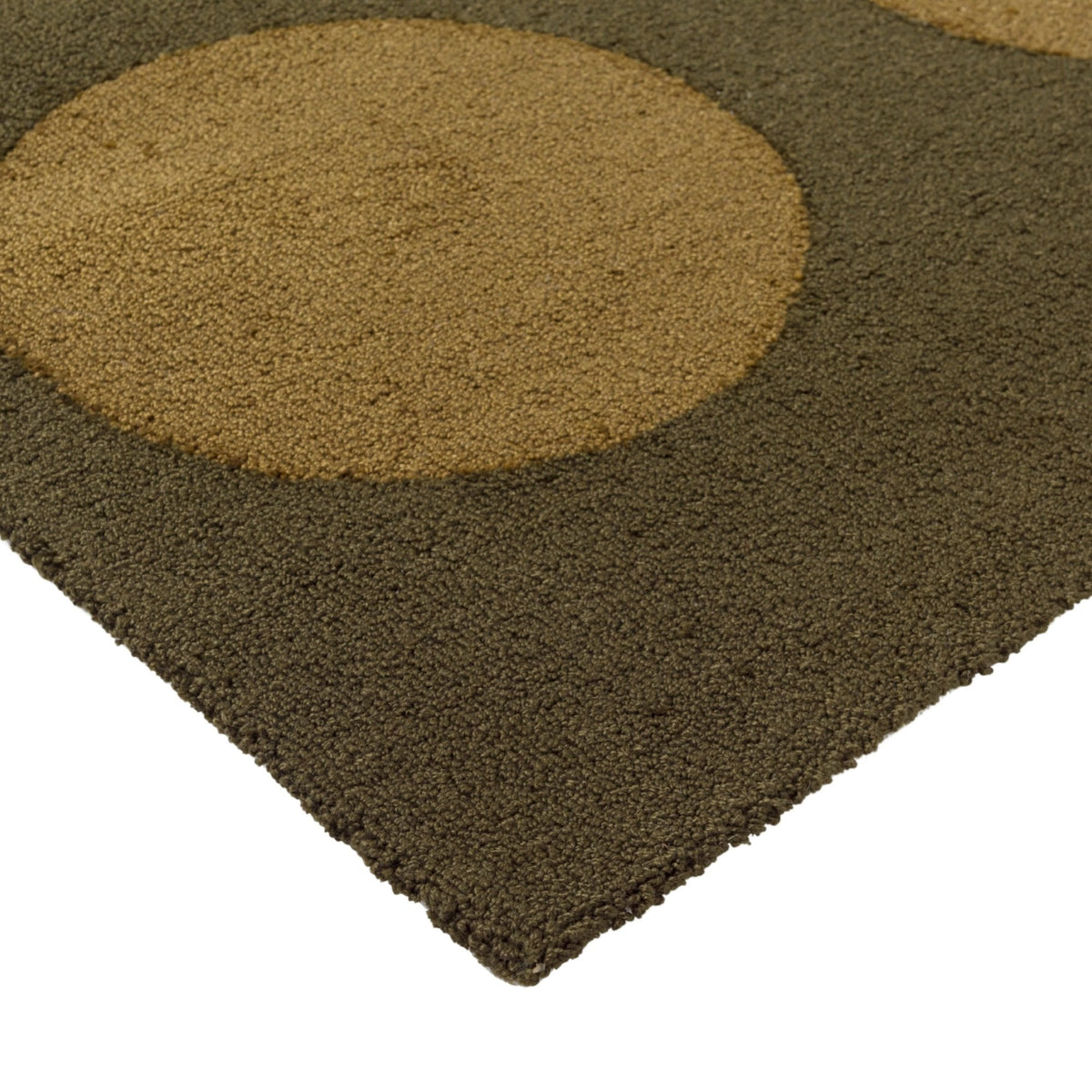 Habitat Festival Dots Olive Green Outdoor Rug