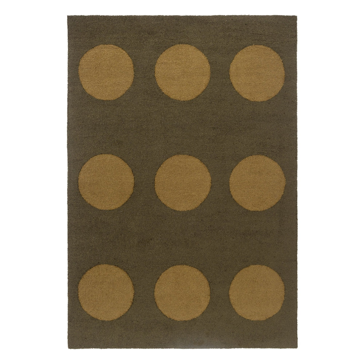Habitat Festival Dots Olive Green Outdoor Rug