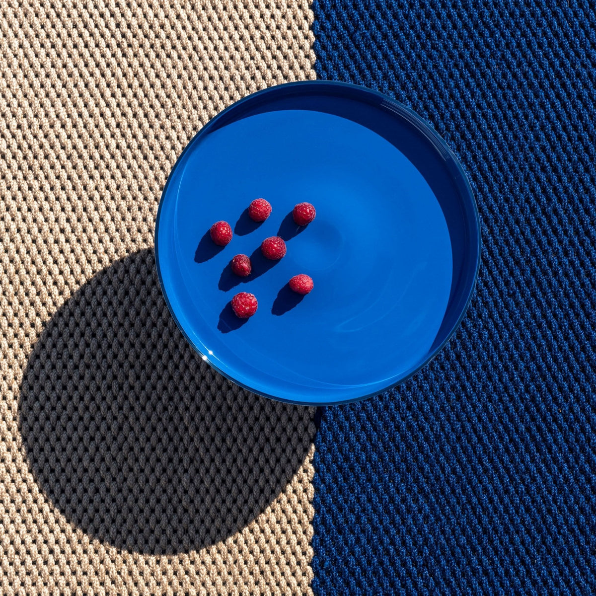 Deck Electric Blue Outdoor Rug