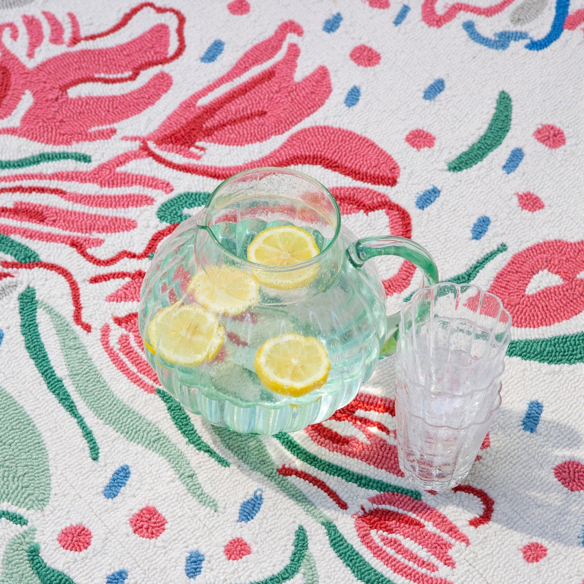 LA Lilith Poppy Red Outdoor Rug