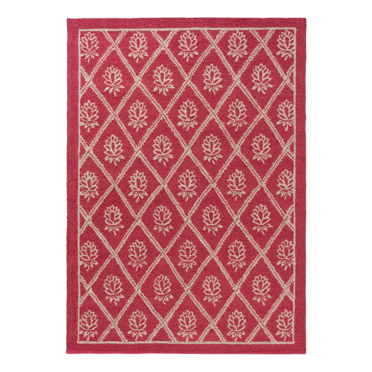 LA Porchester Poppy Red Outdoor Rug