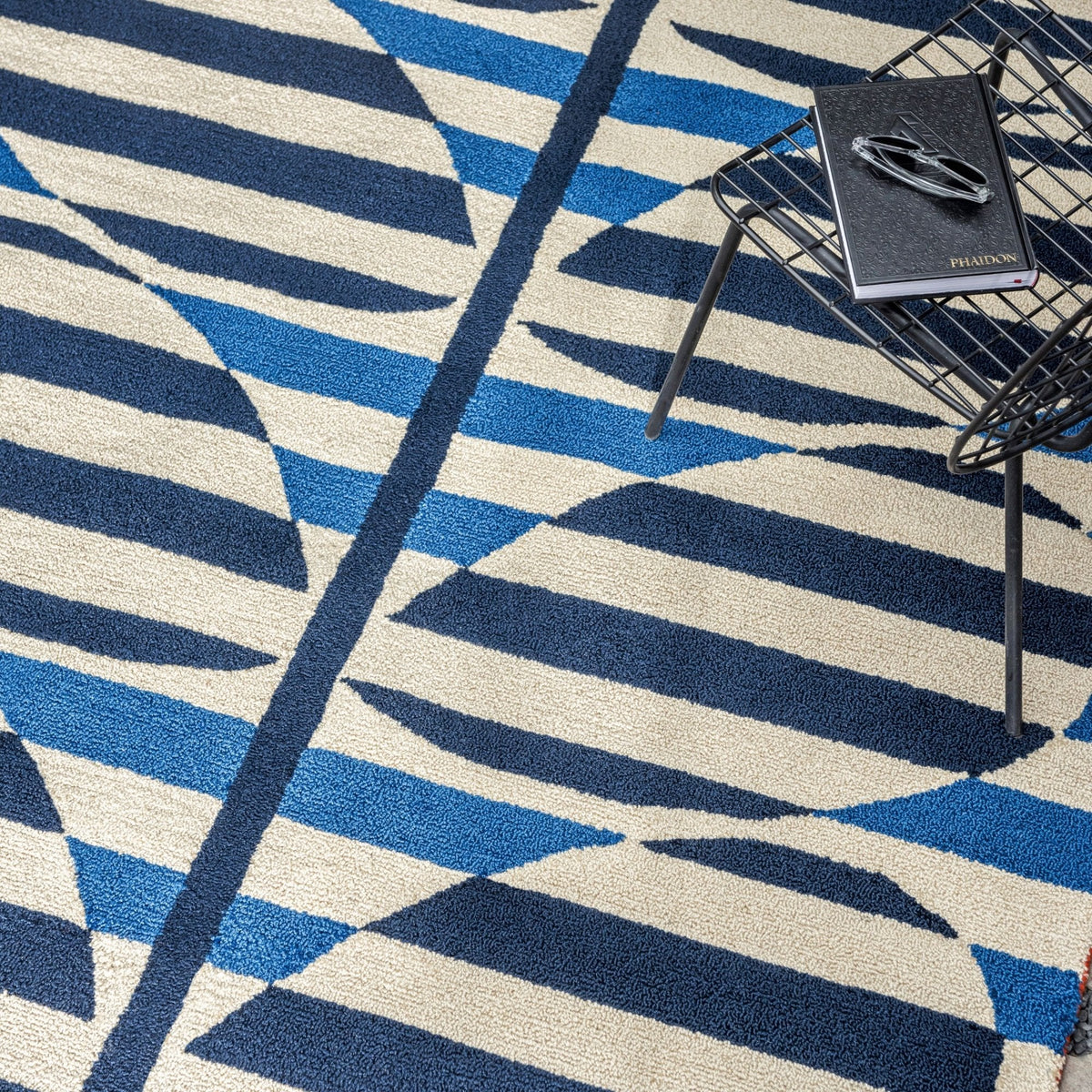 OR Stripy Stem Azure Outdoor Rug