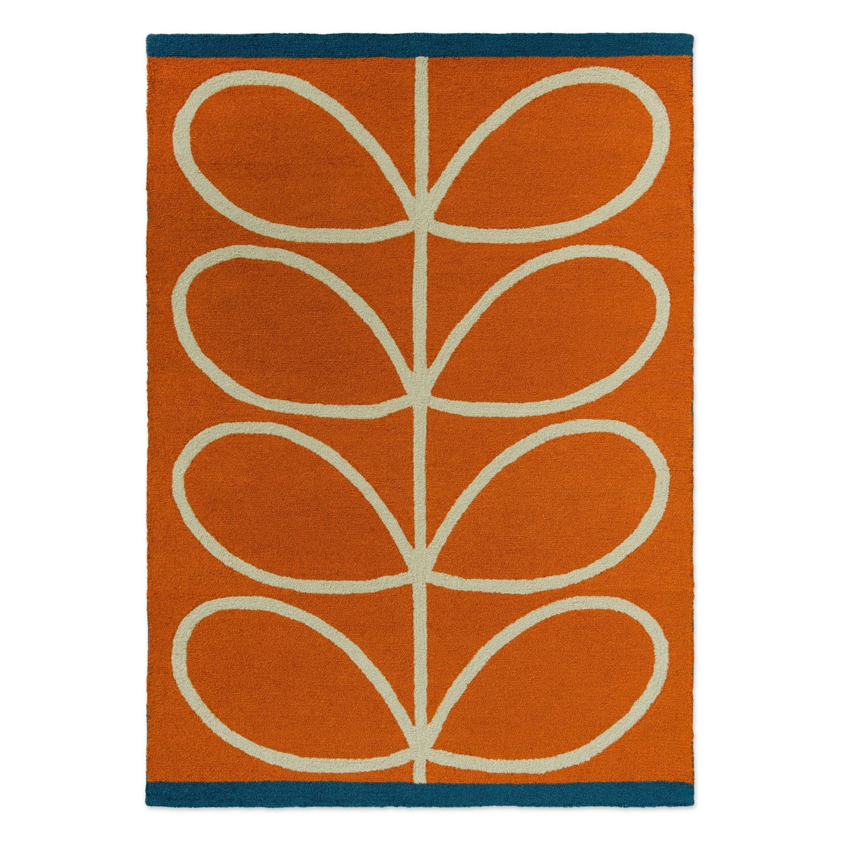OR Linear Stem Orange Outdoor Rug